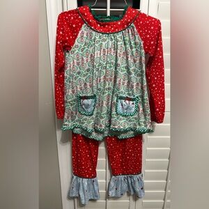 Girls Matilda Jane Christmas pajamas size 14